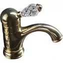 Смеситель для раковины Boheme Crystal 281-CRST Золото