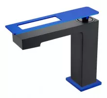 Смеситель для раковины Boheme Q 141-BUW Черный Синий