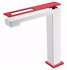 Смеситель для раковины Boheme Q 142-WR Белый Красный