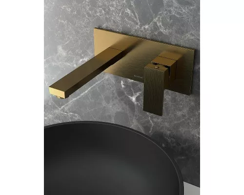 Смеситель для раковины Boheme Qubic 475-BR Бронза
