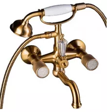 Смеситель для ванны Boheme Royal Cristal 313-Royal/CRST Бронза