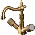 Смеситель для раковины Boheme Royal Cristal 312-Royal Бронза