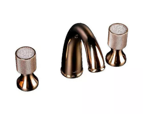 Смеситель для раковины Boheme Royal Cristal 297-Royal Золото