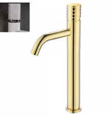 Смеситель для раковины Boheme Stick 122-G-MR-WHITE Золото Белый