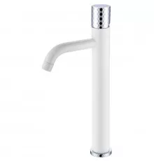 Смеситель для раковины Boheme Stick 122-WCR Белый Хром