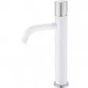 Смеситель для раковины Boheme Stick 122-WCR.2 Белый Хром