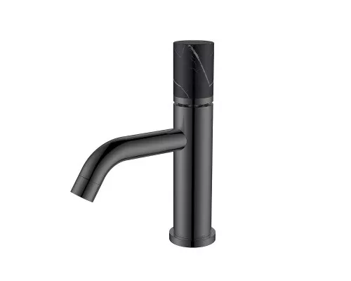 Смеситель для раковины Boheme Stick 121-SGM-MR-B цвет Оружейная сталь глянцевая
