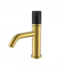 Смеситель для раковины Boheme Stick 121-MG-MR-B цвет Золото матовое