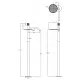 Смеситель для раковины Boheme Stick 120-GM-MR-GR цвет Оружейная сталь матовая