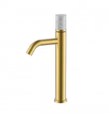 Смеситель для раковины Boheme Stick 122-MG-MR-GR цвет Золото матовое