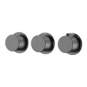 Смеситель для душа Boheme Stick 124-T-3-GM.1 с термостатом цвет Оружейная сталь матовая