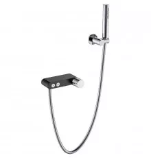 Смеситель для ванны Boheme Stick 123-BCR Черный матовый Хром