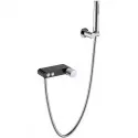 Смеситель для ванны Boheme Stick 123-BCR.2 Черный матовый Хром