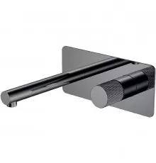Смеситель для раковины Boheme Stick 125-SGM.3 Оружейная сталь глянцевая