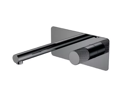 Смеситель для раковины Boheme Stick 125-SGM.3 Оружейная сталь глянцевая