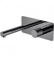 Смеситель для раковины Boheme Stick 125-SGM.4 Оружейная сталь глянцевая