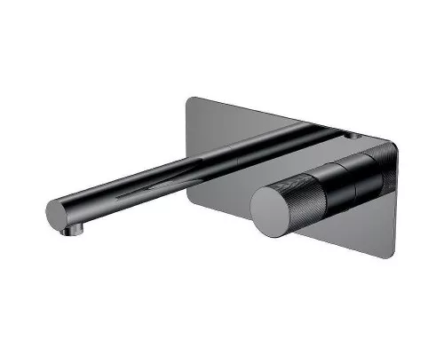 Смеситель для раковины Boheme Stick 125-SGM.4 Оружейная сталь глянцевая