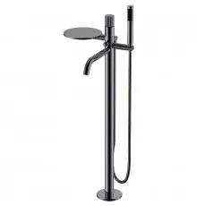 Смеситель для ванны Boheme Stick 129-SGM.3 Оружейная сталь глянцевая
