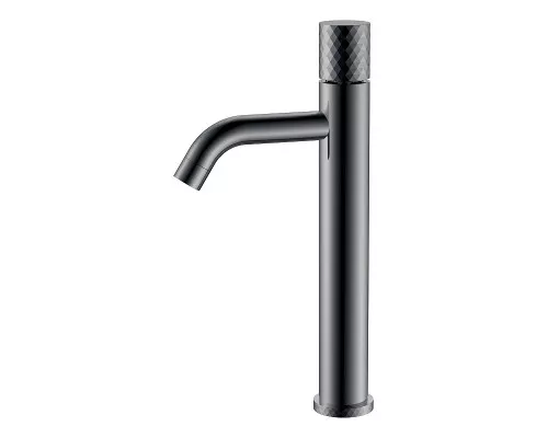 Смеситель для раковины Boheme Stick 122-SGM цвет Оружейная сталь глянцевая