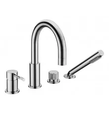 Смеситель на борт ванны Boheme Uno Inox 460-INOX цвет Нержавеющая сталь