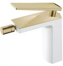 Смеситель для биде Boheme Venturo 386-W Белый Золото
