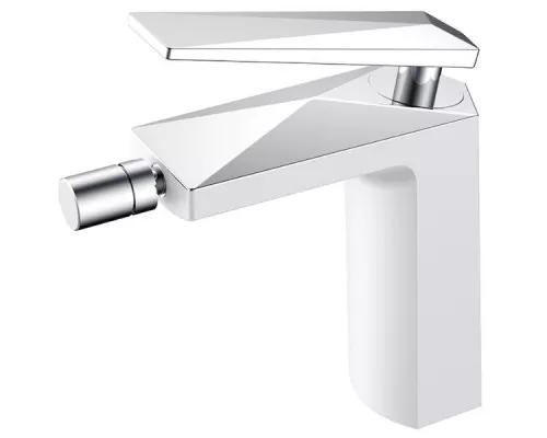 Приобрести Смеситель для биде Boheme Venturo 376-W Белый Хром в магазине сантехники Santeh-Crystal.ru