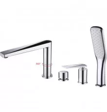 Смеситель на борт ванны Boheme Venturo 370 Хром