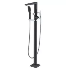 Смеситель для ванны Boheme Venturo 379-B напольный Черный Хром