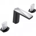 Смеситель для раковины Boheme Venturo 150-BCR-TOUCH Черный матовый Хром