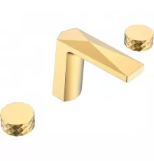 Смеситель для раковины Boheme Venturo 150-G-DIAMOND Золото глянцевое