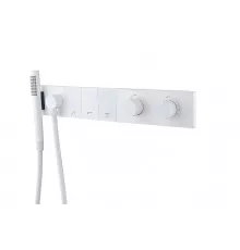Смеситель для душа Boheme Zodiac 133-SYS-MW с термостатом цвет Белый матовый