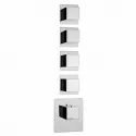 Смеситель для душа Bossini Cube Outlets Z032208.030 с термостатом Хром
