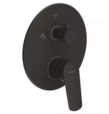 Смеситель для душа Bravat Rhein PB8429564BW-2-ENG Черный матовый
