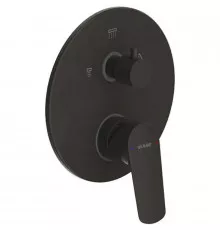 Смеситель для душа Bravat Rhein PB8429564BW-3-ENG Черный матовый