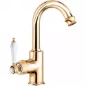 Смеситель для раковины Cezares APHRODITE-LS2-03/24-Bi Золото 24 карат Смеситель для раковины Cezares APHRODITE-LS2-03/24-Bi Золото 24 карат