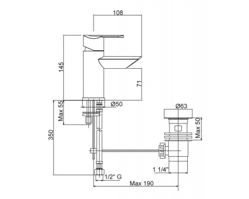 Купить Смеситель для биде Cezares Garda GARDA-BSM1-01-Cr Хром в магазине сантехники Santeh-Crystal.ru