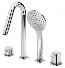 Смеситель на борт ванны Cezares Leaf LEAF-BVDM4-01 Хром