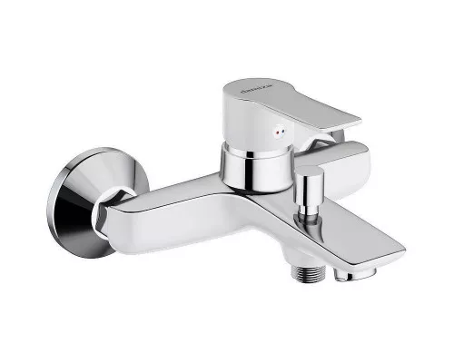 Купить Смеситель для ванны Damixa Origin Elegance 841000000 Хром Белый в магазине сантехники Santeh-Crystal.ru