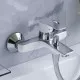 Купить Смеситель для ванны Damixa Origin Elegance 841000000 Хром Белый в магазине сантехники Santeh-Crystal.ru