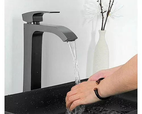 Заказать Смеситель для раковины Gappo G07-9 G1007-89 Оружейная сталь в магазине сантехники Santeh-Crystal.ru