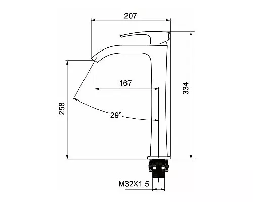 Заказать Смеситель для раковины Gappo G07-9 G1007-89 Оружейная сталь в магазине сантехники Santeh-Crystal.ru