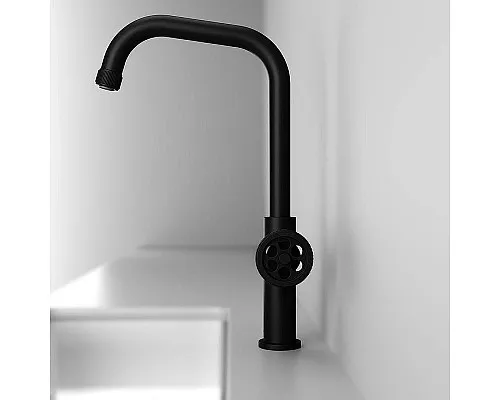 Приобрести Смеситель для кухни Iddis Grange GRABL00i05 Черный матовый в магазине сантехники Santeh-Crystal.ru