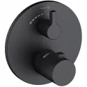 Смеситель для душа Kludi Nova Fonte Puristic 208853915 с термостатом Черный матовый