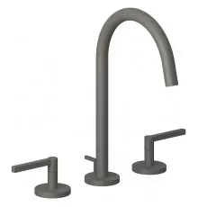Смеситель для раковины Kludi Nova Fonte Puristic 20143O115 с донным клапаном цвет Серый матовый