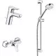 Заказать Комплект смесителей Kludi Pure Easy 378450565 Хром в магазине сантехники Santeh-Crystal.ru