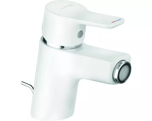 Купить Смеситель для биде Kludi Pure Easy 375339165 Белый Хром в магазине сантехники Santeh-Crystal.ru