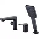 Смеситель на борт ванны Lemark Bronx LM3745BL Черный Смеситель на борт ванны Lemark Bronx LM3745BL Черный