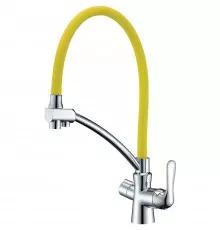 Смеситель для кухни Lemark Comfort LM3070C-Yellow Желтый Хром