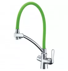 Смеситель для кухни Lemark Comfort LM3070C-Green Зеленый Хром