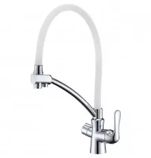Смеситель для кухни Lemark Comfort LM3070C-White Белый Хром